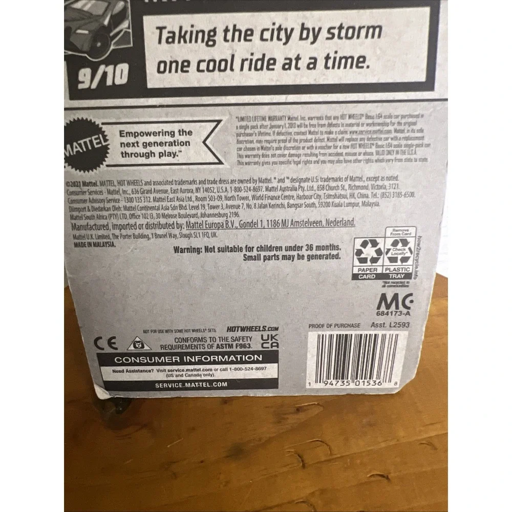 2022‎ Hot Wheels 77/250 Aint Fare HW Metro 9/10 Blue